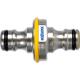 Hozelock Pro Metal Double Ended Male Hose Pipe Connector