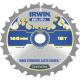 Irwin Weldtec Cordless Circular Saw Blade 165mm x 18 Teeth x 20mm Bore ATB C