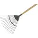 Kent and Stowe Long Handled Carbon Steel Lawn and Leaf Rake 17 Metre Long