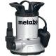 Metabo TPF 6600SN Low Intake Stainless Steel Submersible Clean Water Pump with Float Switch 6 Metre Lift 6600 Litre Hour Max Flow 450w 240v