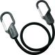 masterlock 800mm bungee cord carabiner black 64kg capacity