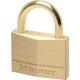 Masterlock 45mm Solid Brass Padlock with Brass Plated Shackle