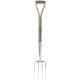 Spear and Jackson Traditional Stainless Steel Border Fork with 712mm Wooden Handle
