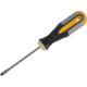 Roughneck 4 x 75mm Magnetic Tip Slotted Flared Screwdriver with Soft Grip Handle