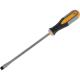 Roughneck 10mm x 200mm Magnetic Tip Slotted Flared Screwdriver with Soft Grip Handle