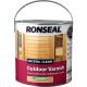 Ronseal Crystal Clear Outdoor Varnish Matt 750ml