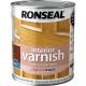 Ronseal Interior Varnish Quick Dry Satin Dark Oak 250ml