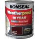 Ronseal Weatherproof 10 Year Exterior Wood Paint Chestnut Gloss 750mll
