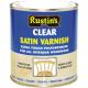 Rustins Polyurethane Varnish Satin Clear 250ml