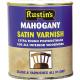 Rustins Polyurethane Varnish and Stain Satin Mahogany 500ml