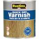 Rustins Quick Dry Varnish Satin Clear 25 Litre