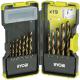 Ryobi 19 Piece HSS Drill Bit Set 2 10mm in Stackable Case