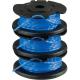 Ryobi RAC125 Pack of 3 Spool and 16mm Line for RLT1830H13 and RLT1825Li Grass Trimmers