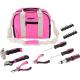 Ladies Household Pink Hand Tool Kit with Tool Bag