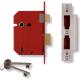 Union Locks 2201 5 Lever Mortice Sash Lock Satin Chrome 775mm 3