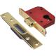 Union Strongbolt Euro Profile Deadlock Plated Brass 79mm