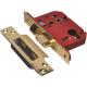 Union Strongbolt Euro Profile Sash Lock Plated Brass 65mm