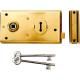 Yale Locks P401 Rim Lock Polished Brass Finish 138 x 76mm