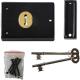 Yale Locks P402 Rimlock Chrome Finish 62 x 76mm