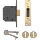 Yale Locks PM552 5 Lever Mortice Dead Lock 67mm 25 Polished Brass