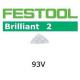 FESTOOL 496011 BRILLIANT 2 93V SANDING PADS 60 GRIT PACK OF 10