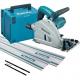 MAKITA SP6000J1 165MM CIRCULAR PLUNGE SAW 240V WITH 2X 14M RAILS CONNECTOR AND MAKPAC CASE