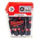 MILWAUKEE 4932430853 SHOCKWAVE PHILLIPS SCREWDRIVER BITS PH2X25MM PACK OF 25