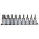 TENG TENM1212 9 PIECE SOCKET CLIP RAIL HEXAGON 12 SQUARE DRIVE SET