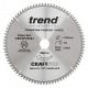 TREND CSBAP25084 CRAFT SAW BLADE ALUMINIUM AND PLASTIC 250MM X 84 TEETH X 30MM