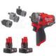 MILWAUKEE M12FPDXKIT602X BRUSHLESS 4IN1 COMBI HAMMER DRILL WITH 2 X 60AH LIION BATTERIES