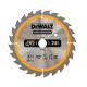 DEWALT DT1949QZ CONSTRUCTION CIRCULAR SAW BLADE 24T X 20 X 165 MM