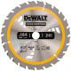DEWALT DT1951QZ CONSTRUCTION CIRCULAR SAW BLADE 24T X 20 X 184 MM