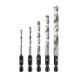 TREND SNAPWTD1SET 5 PIECE SNAPPY WOOD LIP AND SPUR TWIST DRILL BIT SET 38MM