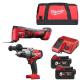 MILWAUKEE M18FPDM18BMT502B 18V BRUSHLESS COMBI HAMMER DRILL and MULTI TOOL WITH 2X 50AH LIION BATTERY CHARGER and CANVAS BAG
