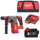 MILWAUKEE M18CHX501B 18V BRUSHLESS SDS HAMMER DRILL WITH 1X 50AH LIION BATTERY CHARGER and CANVAS BAG
