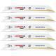LENOX 21065810GR PACK OF 5 GOLD METAL RECIPROCATING SAW BLADES 19X203MM 10TPIX