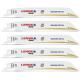 LENOX 21070818GR PACK OF 5 GOLD METAL CUTTING RECIPROCATING SAW BLADES 19X203MM 18TPIX