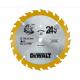 DEWALT DT1204QZ CORDLESS TRIM SAW BLADE 165MM X 10MM X 24T