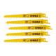 DEWALT DT2356QZ COBALT STEEL RECIP BLADES 152MM X 18MM PACK OF 5